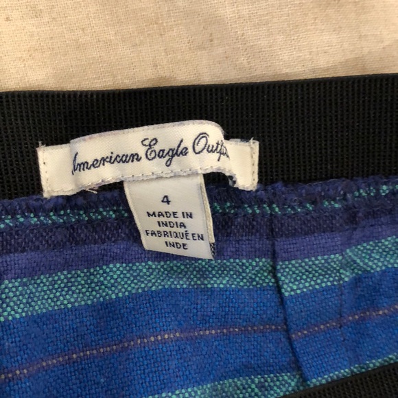 SOLD American Eagle striped mini skirt - Picture 2 of 3